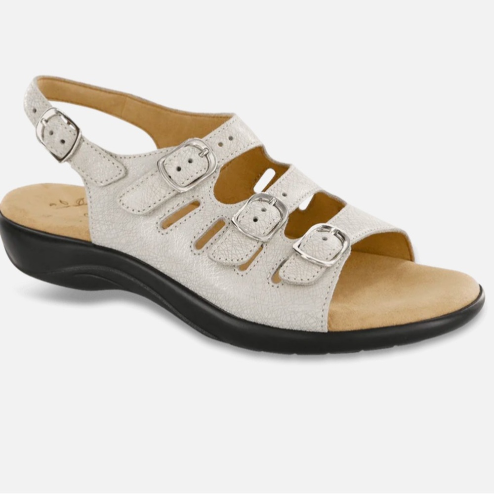 SAS Mystic Web Linen Sandals 7 N narrow Made in USA NEW in BOX women’s